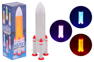 Johntoy raket lamp met usb aansluiting in doos