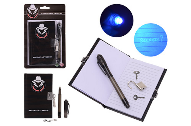Chargez l'image dans la visionneuse de la galerie, Johntoy geheim logboek met geheimschrift pen
