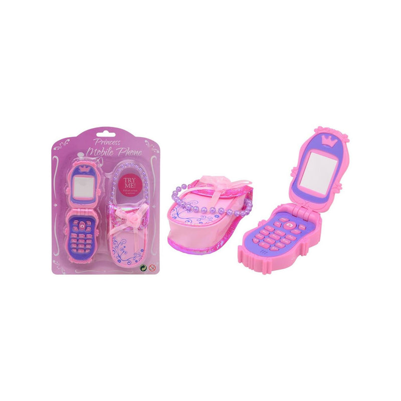 Load image into Gallery viewer, Johntoy princess mobiele telefoon met tasje
