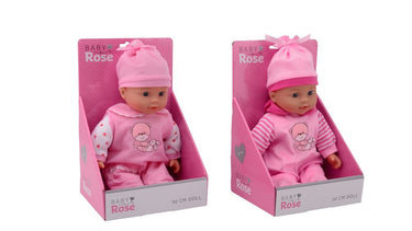 Baby rose pop 30 cm. 2 assorti.