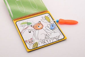 Magisch tekenblok met waterkwast, 3 asso | 3 stuks