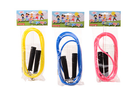 Johntoy outdoor fun parelmoer springtouw + - 2,20 mtr.