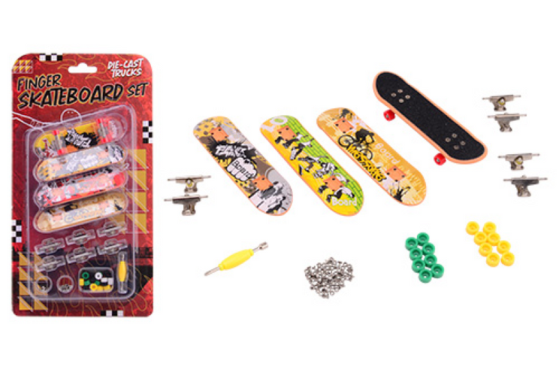 Chargez l'image dans la visionneuse de la galerie, Johntoy vingerskateboard set, 4dlg.
