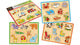 Houten knoppuzzel. 4 assortie. 3+