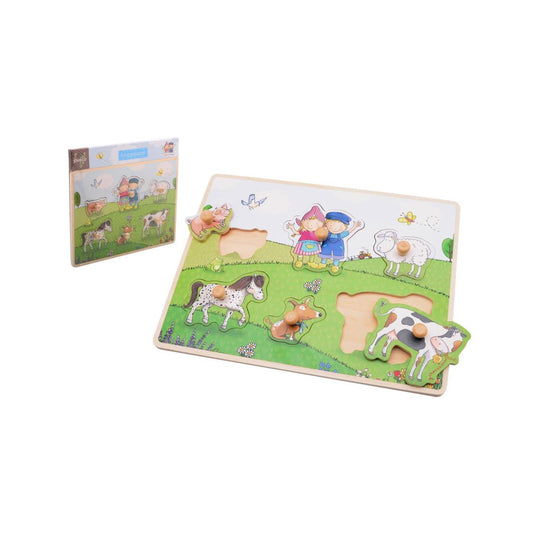 Johntoy jouéco® fien teun houten knopjespuzzel