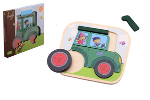 Johntoy fien teun tractor puzzel. 2+ | 2 stuks