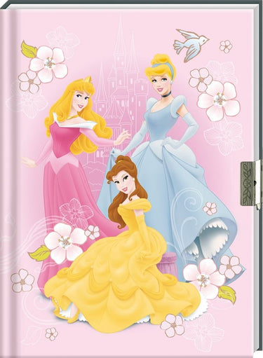 Disney dagboek met hangslot: -prinsessen