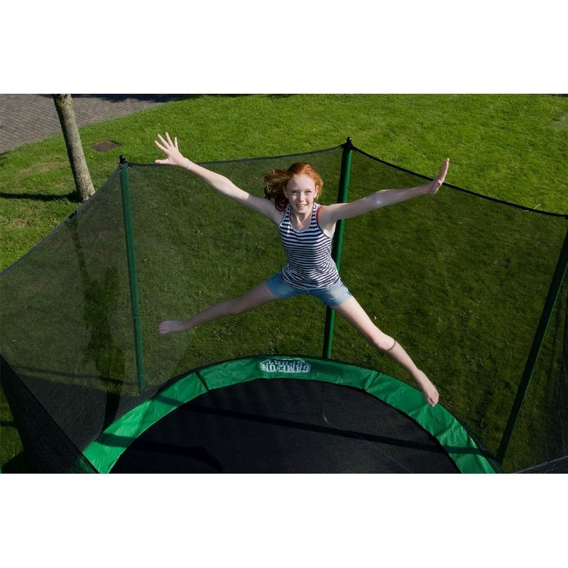 Load image into Gallery viewer, Game on sport trampoline beschermrand 244 cm groen wit
