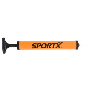Sportx balpomp met verloopstukje en metalen naald 30 cm