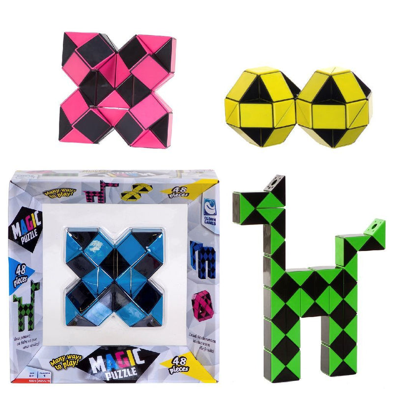 Load image into Gallery viewer, Clown Magic Puzzel, 48 Draaibare Elementen
