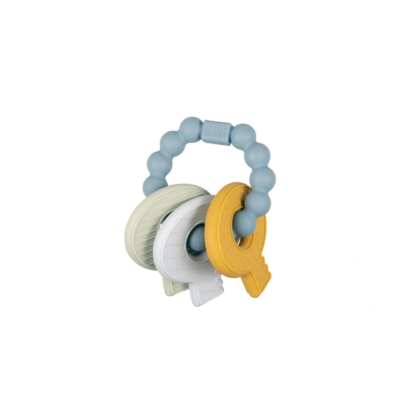 Load image into Gallery viewer, Little dutch bijtring siliconen sleutelbos blauw
