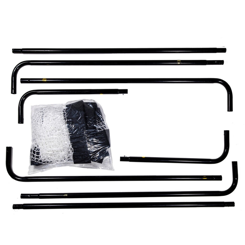 Load image into Gallery viewer, Sportx metalen voetbaldoel 182x60x122 cm zwart
