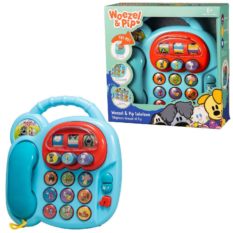 Load image into Gallery viewer, Rubo toys woezel en pip telefoon met geluid
