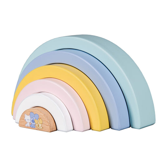 Rubo toys woezel en pip baby regenboog