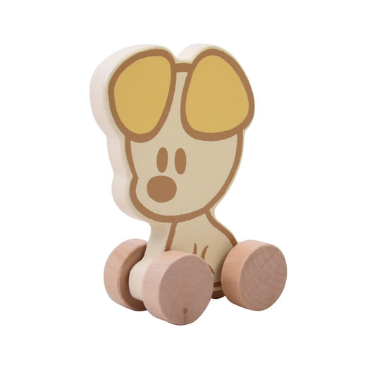 Woezel en pip rubo toys baby houten wielfiguren assorti