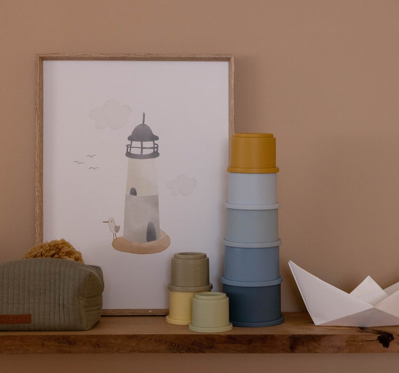 Load image into Gallery viewer, Little dutch stapelbekers blauw
