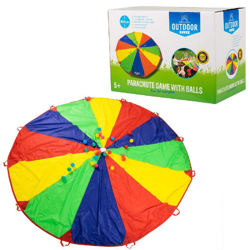 Load image into Gallery viewer, Outdoor play parachutedoek met ballen
