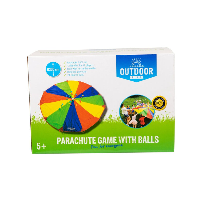 Load image into Gallery viewer, Outdoor play parachutedoek met ballen
