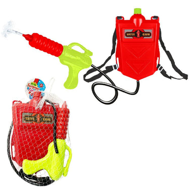 Summertime brandweer waterpistool met rugzak container