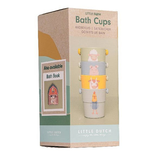 Little dutch farm badbekers, 4st.
