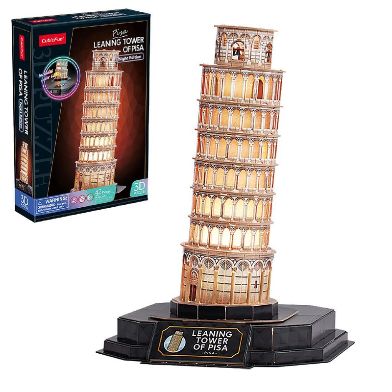Load image into Gallery viewer, Cubic fun 3d puzzel pisa + licht 42 stukjes
