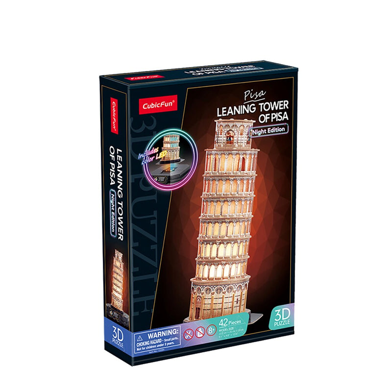Load image into Gallery viewer, Cubic fun 3d puzzel pisa + licht 42 stukjes
