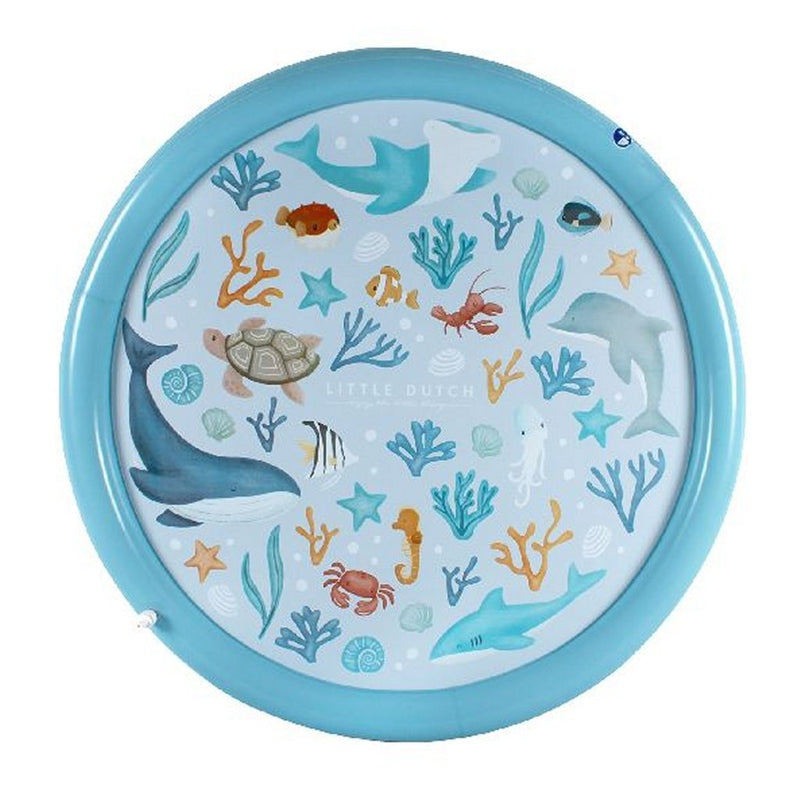 Afbeelding laden in galerijviewer, Little dutch ocean dreams sprinklermat 150 cm blauw
