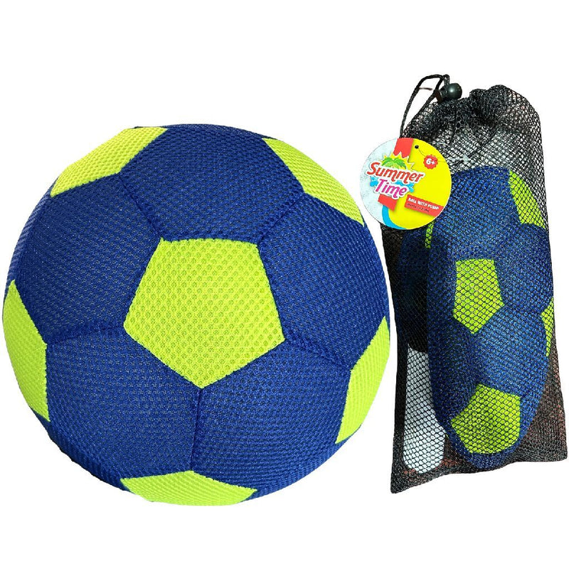 Load image into Gallery viewer, Summertime opblaasbare bal met pomp blauw groen
