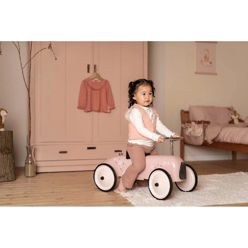 Load image into Gallery viewer, Little dutch retro loopauto roze
