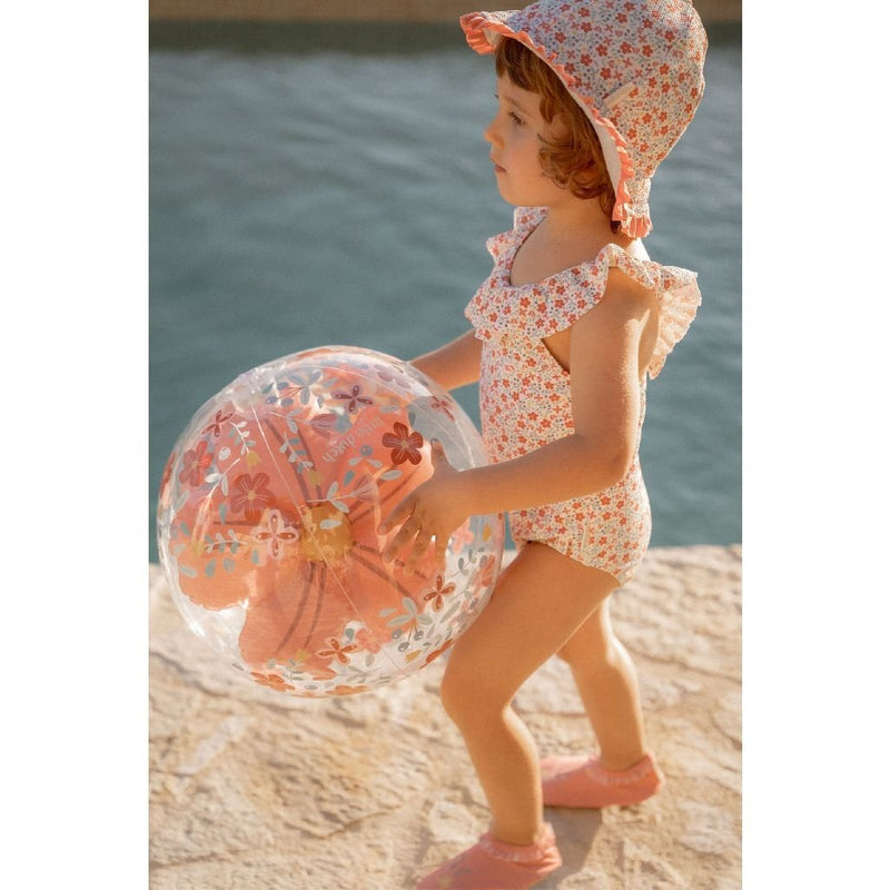 Load image into Gallery viewer, Little dutch pink flowers strandbal 3d figuur, 35cm
