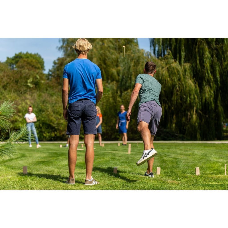 Load image into Gallery viewer, Outdoor play houten kubb game + draagtas
