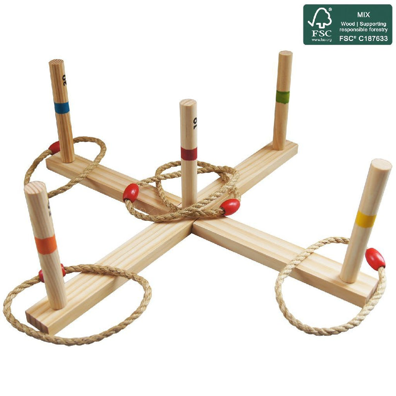 Load image into Gallery viewer, Outdoor play ringwerpspel draagtas fsc, 5dlg.
