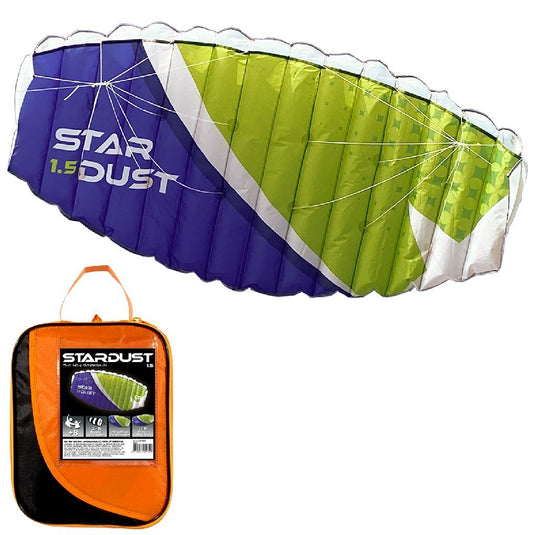 Rhombus stardust 1.5 matrasvlieger 150x65 cm groen donkerblauw