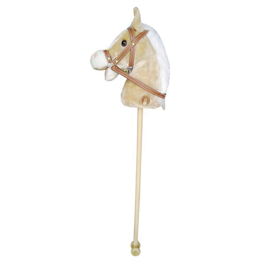 Overige merken pluche stokpaard 100 cm + geluid beige