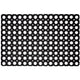 Hamat rubberen deurmat domino ring 40x60 cm zwart