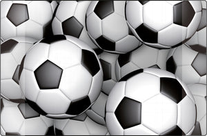 Kangaro bureau onderlegger - 38x58cm - voetbal - antislip - met insteekvakken