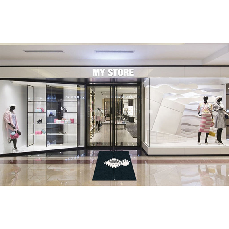 Load image into Gallery viewer, Kangaro deurmat afstand houden 90x150cm
