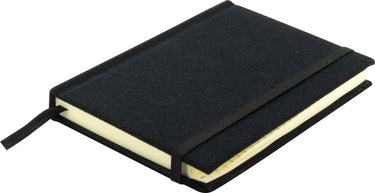 Kangaro k-5106 alfabetboek a6 a-z linnen hard cover zwart, 208 pagina's, leeslint, elastiek