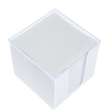 Kangaro memokubus transparant met kubusvulling 9,5x9,5x9,5cm 700 vel