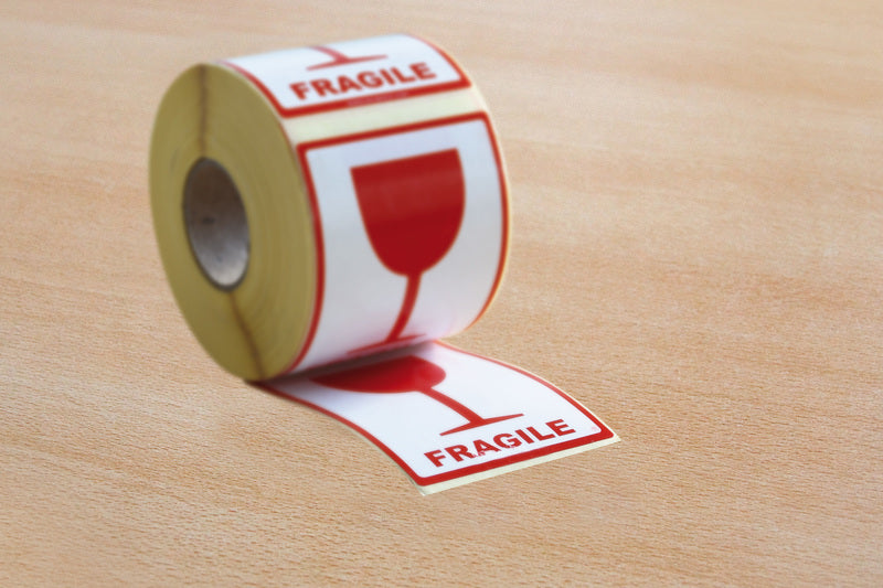 Load image into Gallery viewer, Raadhuis rd-351166 etiket 74x105mm 500 stuks glas breekbaar
