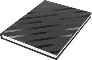 Kangaro dummyboek - a5 - zwart met design - 160 blanco pagina's - hard cover