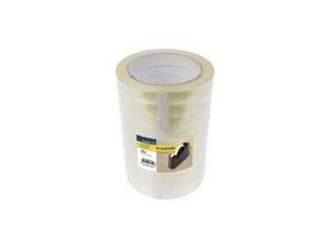 Raadhuis plakband - 15mm x 66m - pp - transparant - krimp a 10 rol