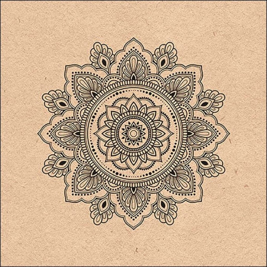 Ambiente servetten 33x33cm mandala nature 20 stuks