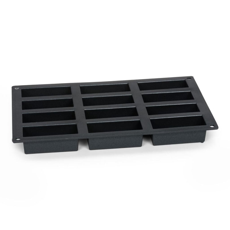 Load image into Gallery viewer, Patisse mini cakevorm 12 vaks 29x17 cm zwart siliconen
