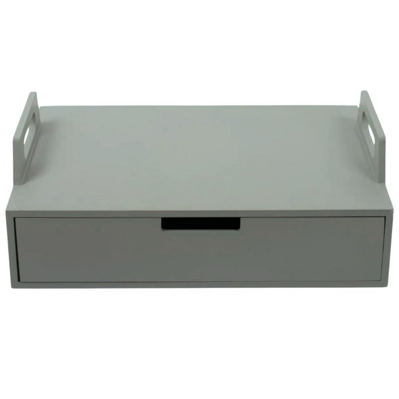 Afbeelding laden in galerijviewer, Gusta houten laptoptafel 41x30x14.5 cm groengrijs
