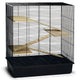 Beeztees beeztees knaagdierenkooi scooby 70x40x78 cm metaal zwart