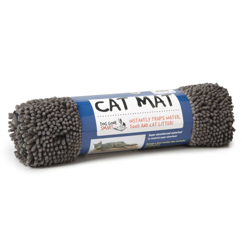 Load image into Gallery viewer, DOG GONE SMART DOG GONE SMART Droogloopmat voor katten 60x40 cm grijs
