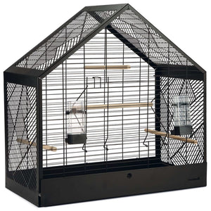 Beeztees Beeztees Vogelkooi Yara 71x35x70 cm metaal zwart