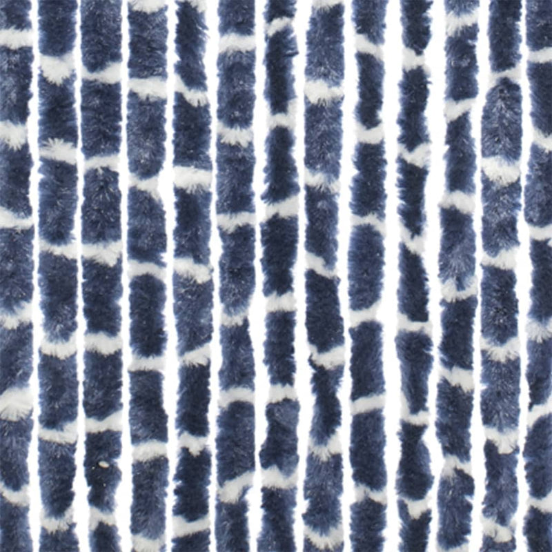 Load image into Gallery viewer, Travellife Travellife Vliegengordijn Chenille Stripe 185x56 cm blauw en wit
