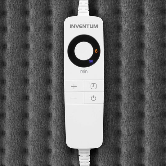 Inventum hnk186g elektrisch warmtekussen 60x40 cm grijs